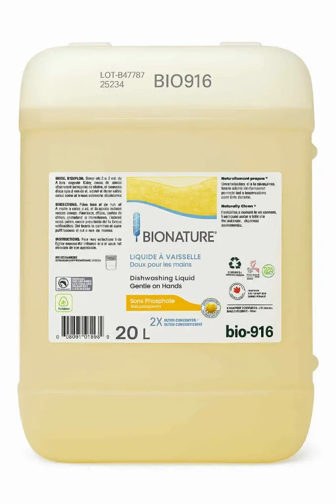BIO916 - Saja Bionature liquide à vaisselle agrume 20L