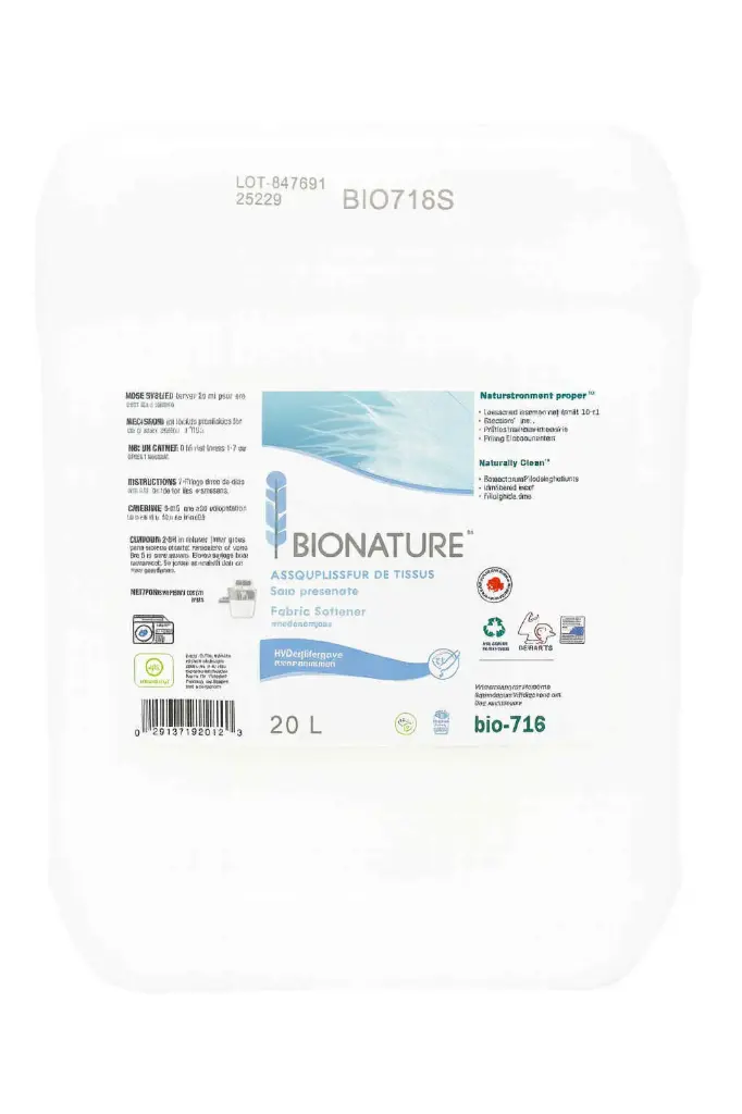 BIO716 - Saja Bionature assouplisseur sans odeur 20L