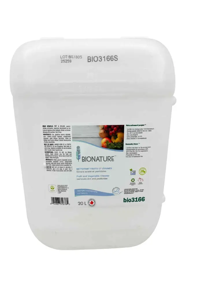 BIO3166 - Saja Bionature nettoyant à fruits et légumes 20L