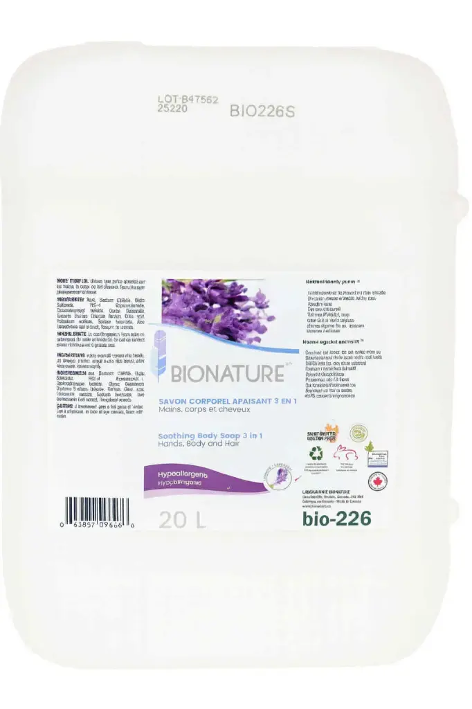 BIO226 - Saja Bionature Savon 3 en 1 Lavande 20L